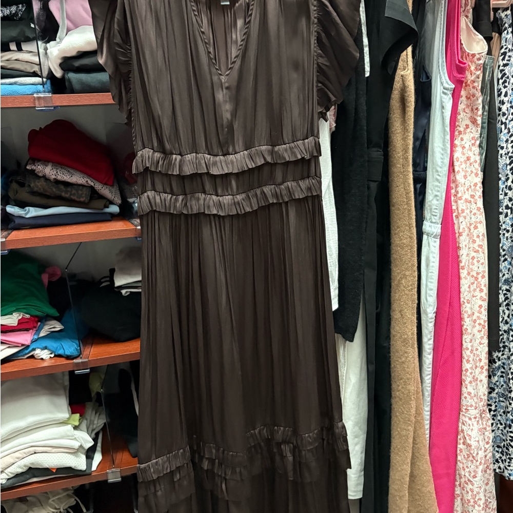 Elegant Brown Women's Dress SZ S
